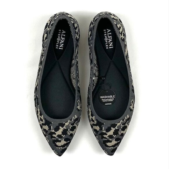 Alfani Step 'N Flex Poppyy Pointed Toe Knit Flat, 7 - Picture 3 of 8